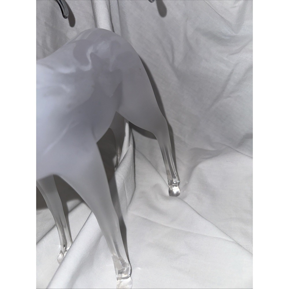 Frosted Acrylic Reindeer Candle Holder w/ Chrome Antlers Holiday Decor (2) - Picture 7 of 7